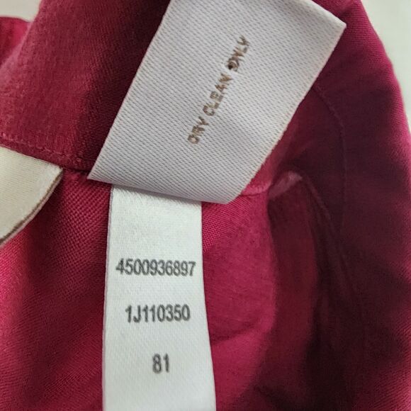 Chicos Women Tunic Top Size 2 Large Shimmery Shine Helaina LS Tukana Raspberry - Picture 9 of 12